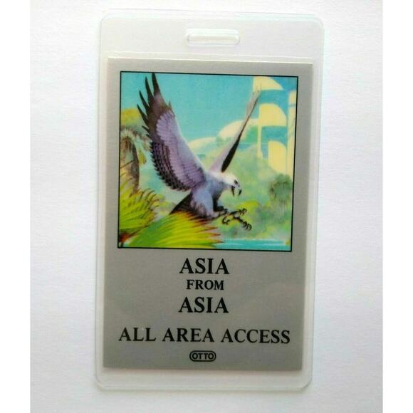 Asia Alpha Backstage Pass Original 1983 Concert Tour ELP Yes Progressive Rock - Picture 3 of 4
